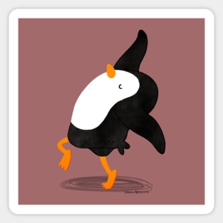 Dancing Penguin 3 Sticker